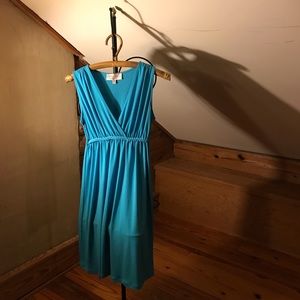 Philosophy Teal Faux Wrap Bodice Sleeveless Princess Dress, EUC, SP